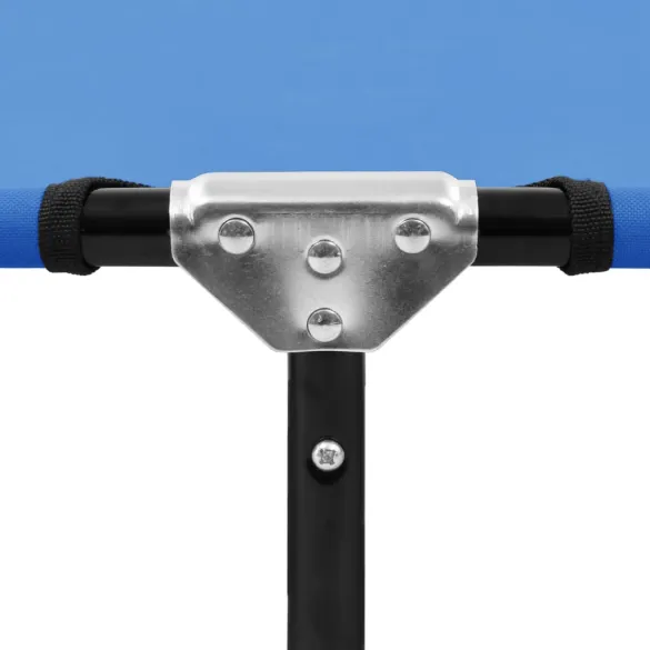 Șezlong Pliabil Albastru - Oțel | Livrare Gratuită