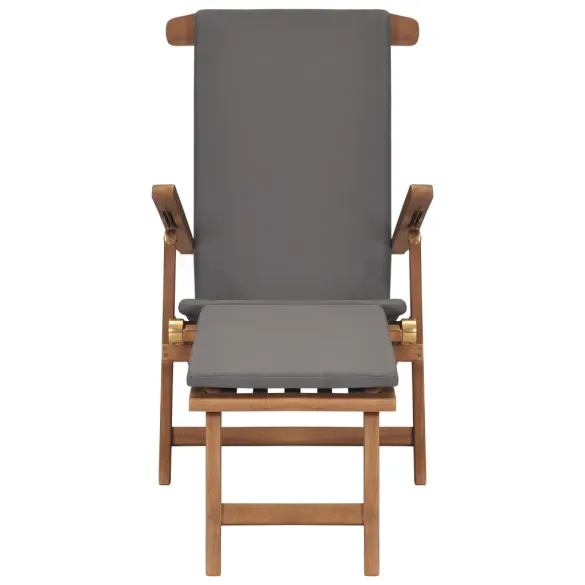 Șezlong Grădină Premium - Lemn de Tec Rezistent | Comandă Acum