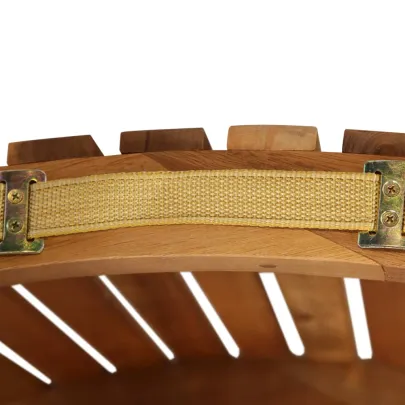 Șezlong Gri din Lemn Masiv Acacia - Livrare Gratuită