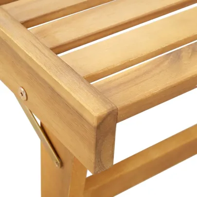 Șezlong Pliabil din Lemn de Acacia - Comfort și Durabilitate