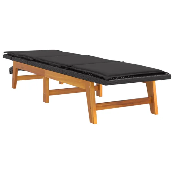 Șezlong cu Masă din Lemn de Acacia | Livrare Gratuită