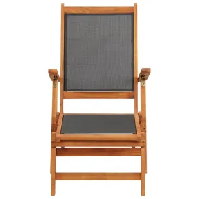 Șezlong Exterior din Lemn de Acacia - Comandă cu Livrare Gratuită 2