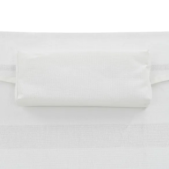 Set Șezlonguri cu Masă - Negru, Poliratan, Textilenă