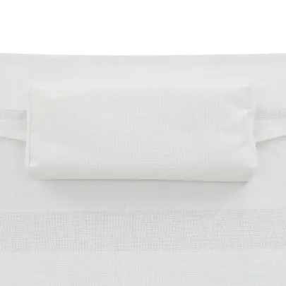 Șezlong de Plajă Negru cu Pernă | Cadru Oțel | Livrare Gratuită