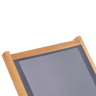 Șezlong Pliabil cu Roți - Lemn de Tec pentru Grădină