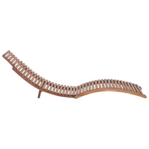 Șezlong Pliabil Lemn Tec | Mobilier Grădină Rezistent