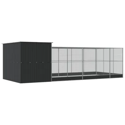 Volieră Păsări Mare Oțel | 704x303x216 cm | Livrare Gratuită