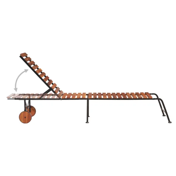 Șezlong Exterior Premium Lemn Acacia - Comandă cu Livrare Gratuită