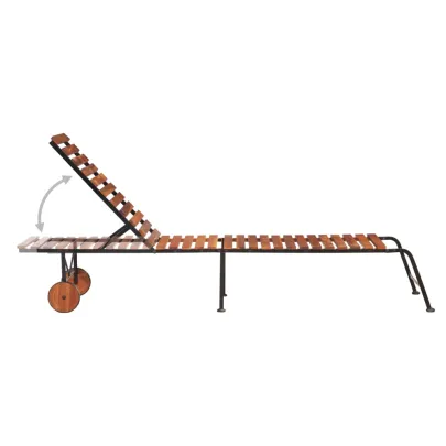 Șezlong Exterior Premium Lemn Acacia - Comandă cu Livrare Gratuită