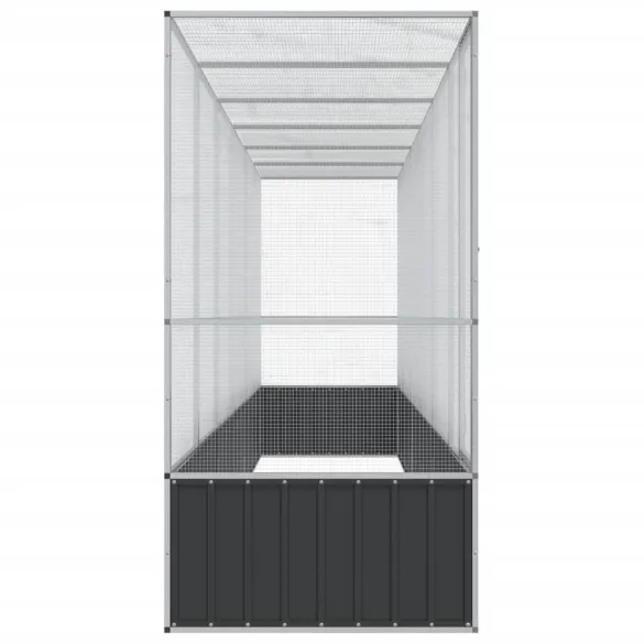 Volieră Păsări Mare cu Extensie - Oțel Galvanizat - Livrare Gratuită