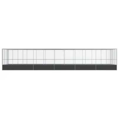 Volieră Păsări Mare din Oțel - 1139x307x212 cm - Livrare Gratuită