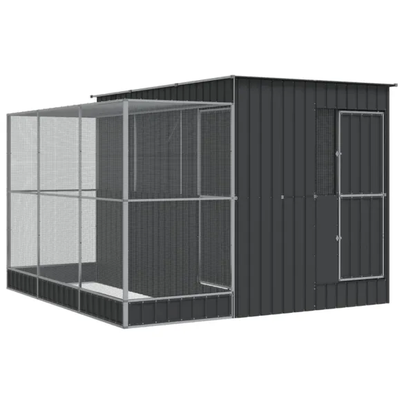 Volieră Păsări Extensibilă Oțel - 290x303x216 cm - Livrare Gratuită