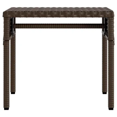 Șezlonguri cu Baldachin și Masă - Set 2 Buc - Poliratan