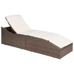 Șezlong Ratan cu Pernă - Comandă cu Livrare Gratuită