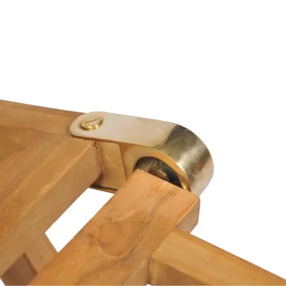 Șezlong Grădină Lemn Tec | 4 Poziții | Livrare Gratuită