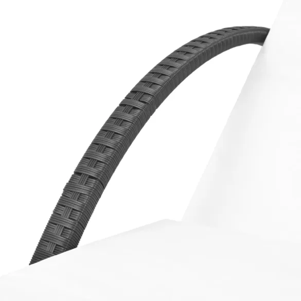 Șezlong de Grădină cu Masă și Pernă - Negru | Livrare Gratuită