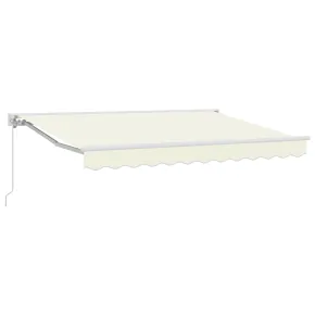 Cortină Retractabilă Crem 300x200 cm - Umbră Exterior 2
