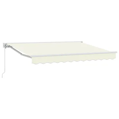Cortină Retractabilă Crem 300x200 cm - Umbră Exterior