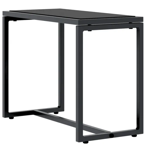 Set Șezlonguri Pliabile Negru - Livrare Gratuită | 7-9 Zile