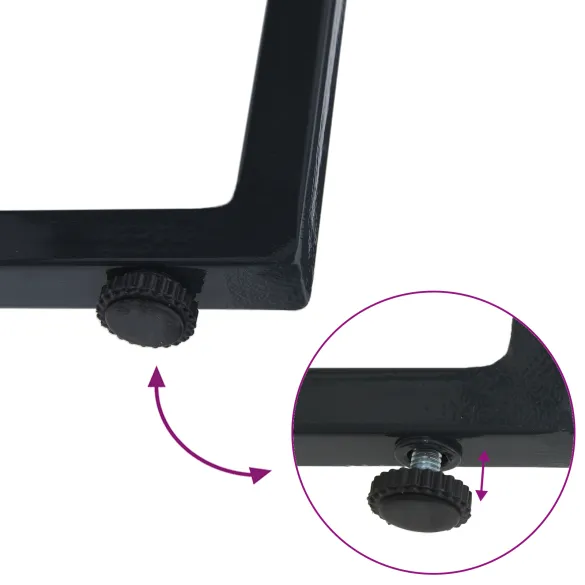 Set Șezlonguri Pliabile Negru - Livrare Gratuită | 7-9 Zile