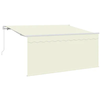 Cortină Retractabilă Manuală Crem 300x200 cm - Livrare Gratuită