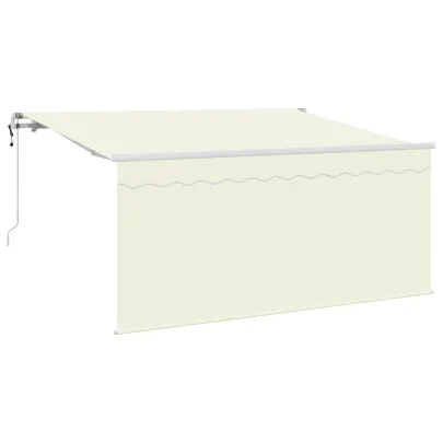 Cortină Retractabilă Crem 300x200 cm - Livrare Gratuită