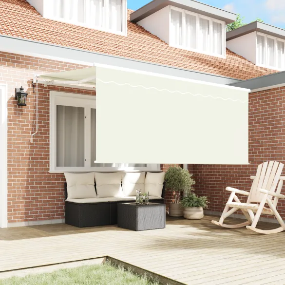 Cortină Retractabilă Crem 300x200 cm - Livrare Gratuită