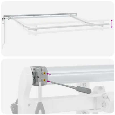 Cortină Retractabilă Crem 300x200 cm - Livrare Gratuită
