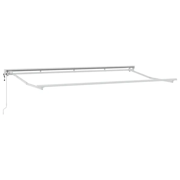 Cortină Retractabilă Manuală Albastru-Alb 350x200 cm