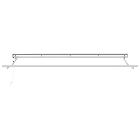 Cortină Retractabilă Manuală Albastru-Alb 350x200 cm