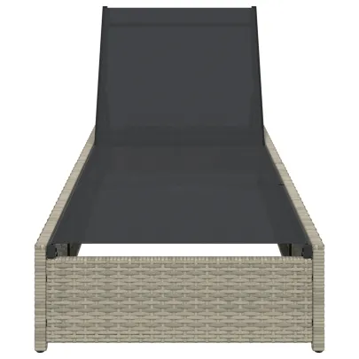 Şezlong Exterior Ratan Natural - Comandă cu Livrare Gratuită