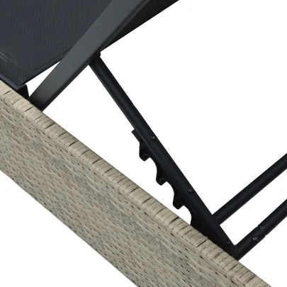 Şezlong Exterior Ratan Natural - Comandă cu Livrare Gratuită