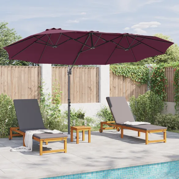 Parasol Cantilever Roșu Bordo - Livrare Gratuită