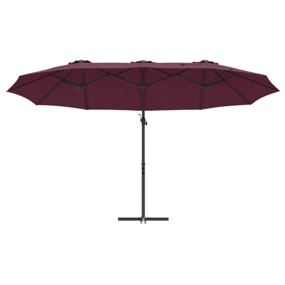 Parasol Cantilever Roșu Bordo - Livrare Gratuită