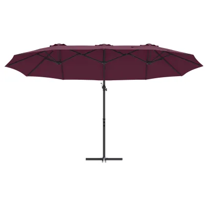 Parasol Cantilever Roșu Bordo - Livrare Gratuită