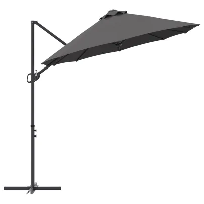 Parasol Cantilever Antracit - Livrare Gratuită în 7-9 Zile