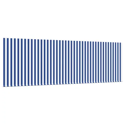Cortină Retractabilă Exterioară Albastru-Alb 400x200 cm