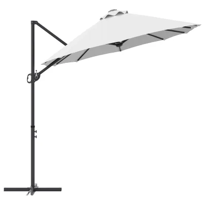 Parasol Cantilever Grădină cu Blocare | Livrare Gratuită