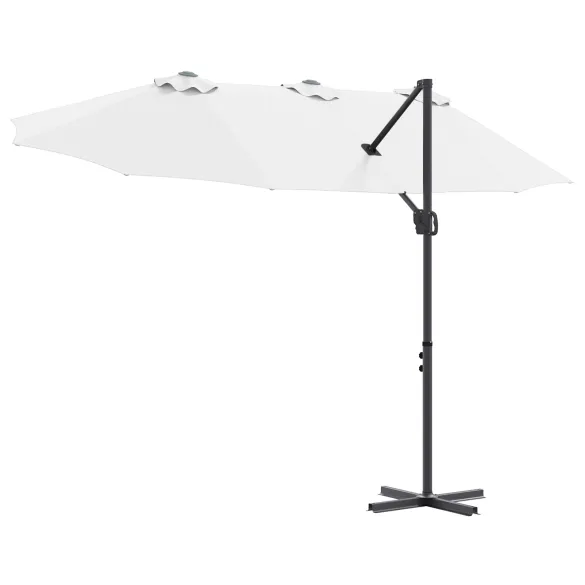 Parasol Cantilever Grădină cu Blocare | Livrare Gratuită