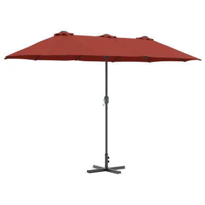 Parasol Teracotă Grădină 380x196x235 cm | Livrare Gratuită
