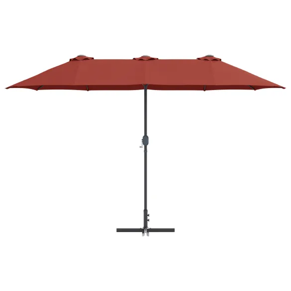 Parasol Teracotă Grădină 380x196x235 cm | Livrare Gratuită