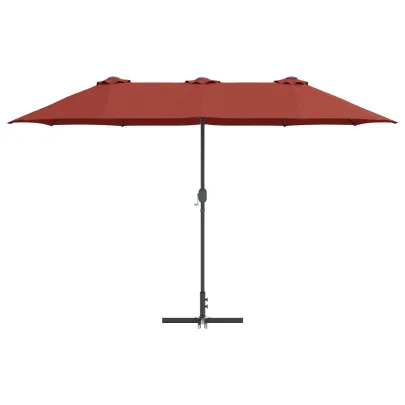 Parasol Teracotă Grădină 380x196x235 cm | Livrare Gratuită