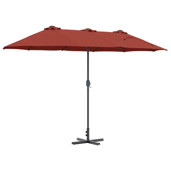 Parasol Teracotă Grădină 380x196x235 cm | Livrare Gratuită