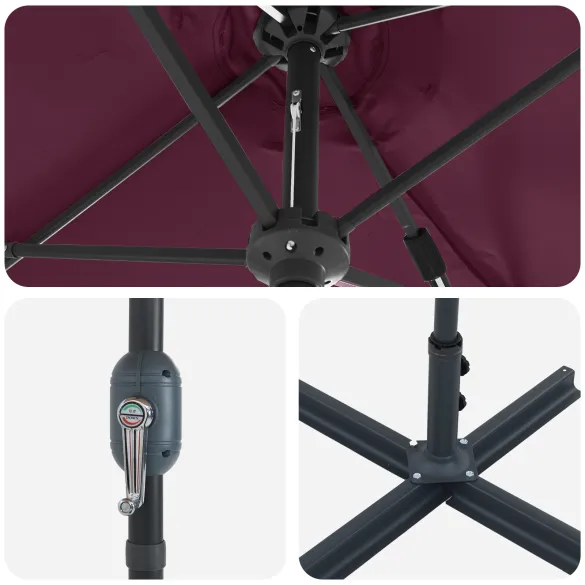 Parasol de Grădină Roșu Bordo - Livrare Gratuită