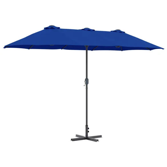 Parasol de Grădină Albastru 380x196 cm | Livrare Gratuită