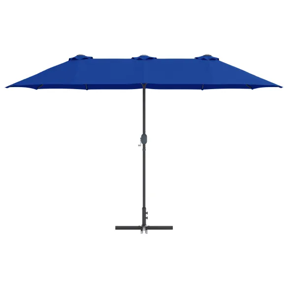 Parasol de Grădină Albastru 380x196 cm | Livrare Gratuită