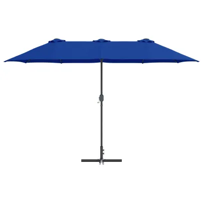 Parasol de Grădină Albastru 380x196 cm | Livrare Gratuită