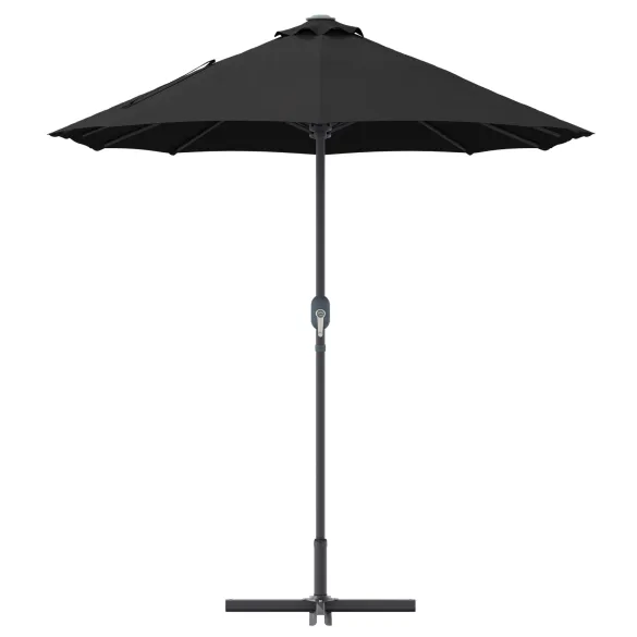 Parasol de Grădină Negru 380x196x235 cm - Livrare Gratuită