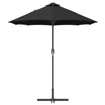 Parasol de Grădină Negru 380x196x235 cm - Livrare Gratuită