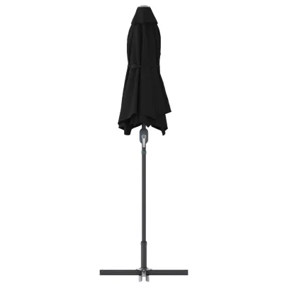 Parasol de Grădină Negru 380x196x235 cm - Livrare Gratuită